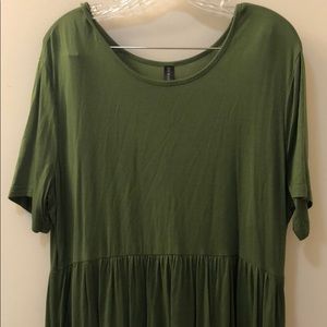 Olive Green Dress - 3XL